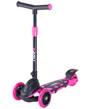 Самокат 3-колесный Robin, 120/90 мм, неоновый розовый