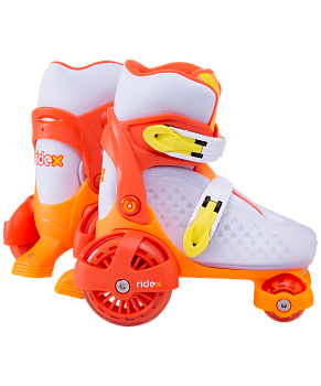 БЕЗ УПАКОВКИ Ролики раздвижные Fortuna Red, пластиковая рама БЕЗ УПАКОВКИ Ролики раздвижные Fortuna Red, пластиковая рама