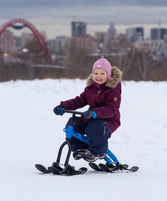 БЕЗ УПАКОВКИ Снегокат Boo, синий БЕЗ УПАКОВКИ Снегокат Boo, синий