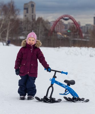 БЕЗ УПАКОВКИ Снегокат Boo, синий БЕЗ УПАКОВКИ Снегокат Boo, синий