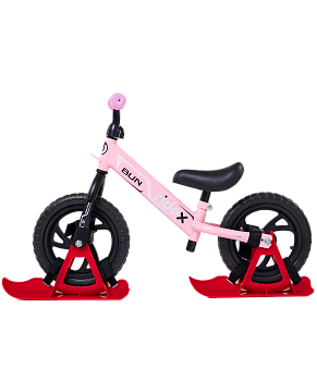 БЕЗ УПАКОВКИ Снегокат-беговел Bun, розовый БЕЗ УПАКОВКИ Снегокат-беговел Bun, розовый